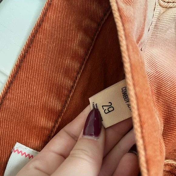 BDG Rust Orange Baggy Jeans - Picture 5 of 6